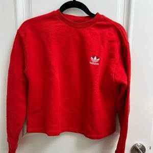 Adidas Red Crewneck sweatshirt with arm patch size M